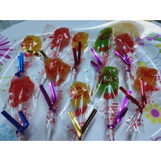 Combo 10 bịch kẹo dẻo Candy pham, hình con thú [1 bịch 10 cây kẹo dẻo]