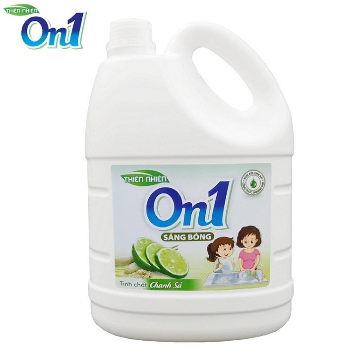 Nước rửa chén On1 hương chanh sả 1.5Kg - Sạch bóng vết dầu mỡ C4ON1