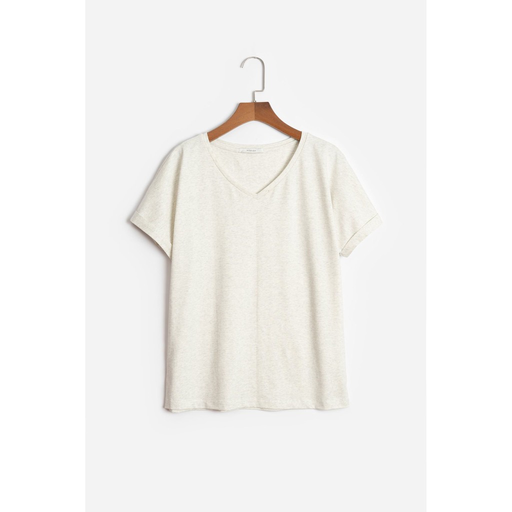 [Mã SKAMA06 giảm 8% tối đa 50K đơn 250K] Áo Thun Cổ Tim Tay Lơ Vê[Madelen] | BigBuy360 - bigbuy360.vn