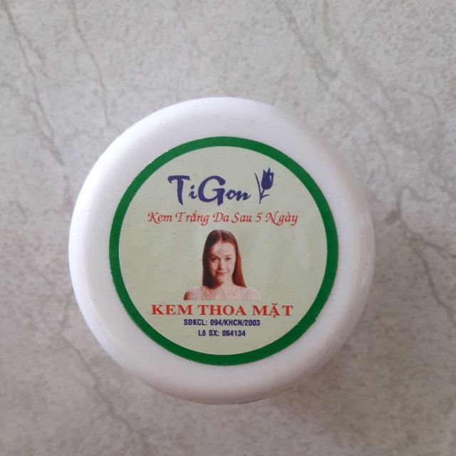 Kem Dưỡng Trắng Da Mặt Tigon 18g.