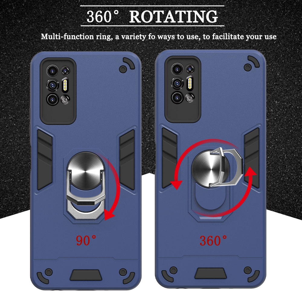 Ốp Lưng Bảo Vệ Điện Thoại Tecno Pova 3 2 Pop 5 4 Air Lte Có Vòng Nhẫn