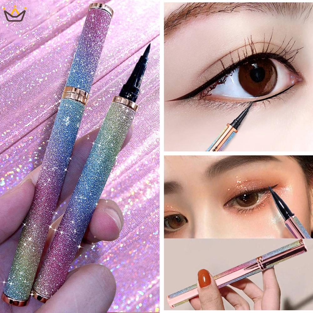 Bút Kẻ Mắt Chống Thấm Nước Và Mồ Hôi Không Nhòe Thiết Kế Vỏ Lấp Lánh Ánh Sao