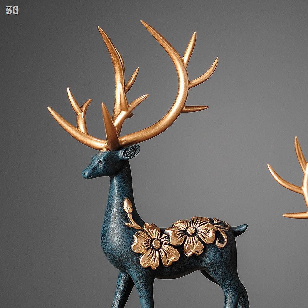 Deer trang trí Đồ thủ công Quà cưới Phòng khách tặng tân gia Tủ tivi rượu Khai trương Ý tưởng
