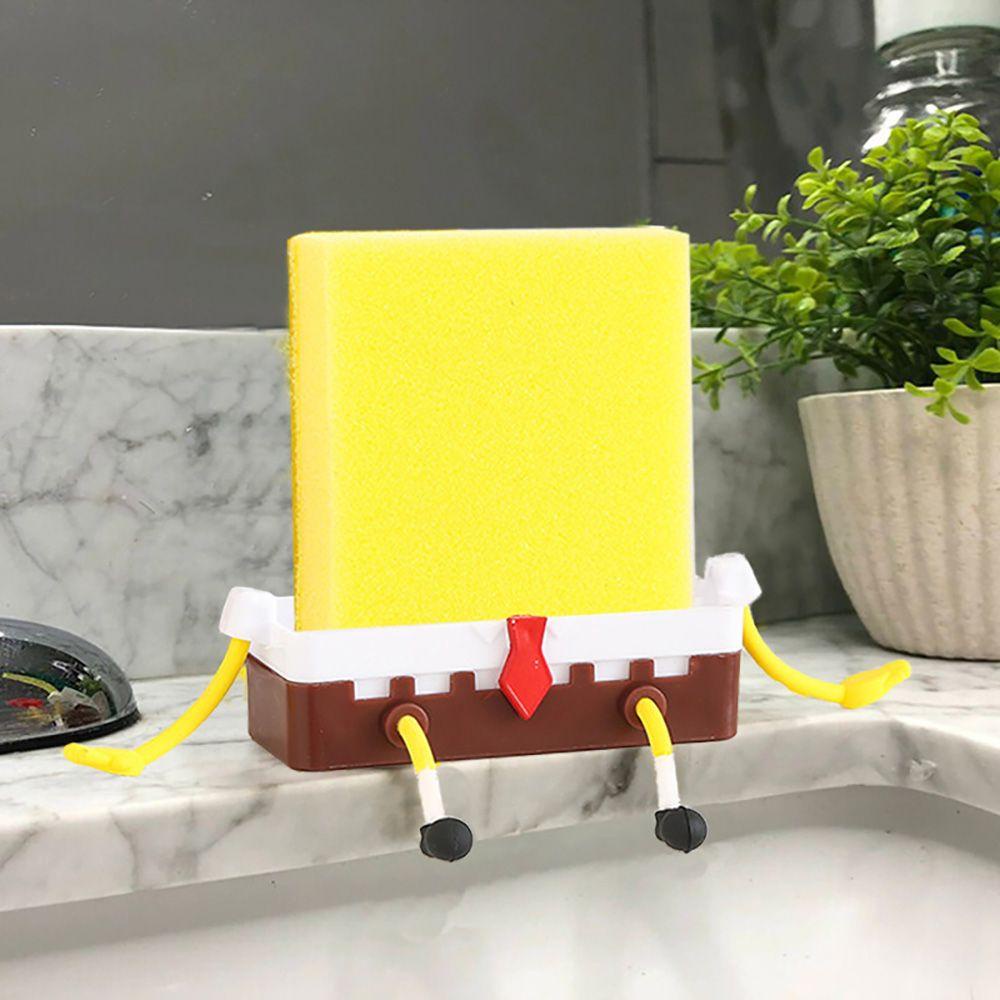 Giá Đỡ Bọt Biển Rửa Chén Hình Spongebob Tiện Dụng Cho Gia Đình