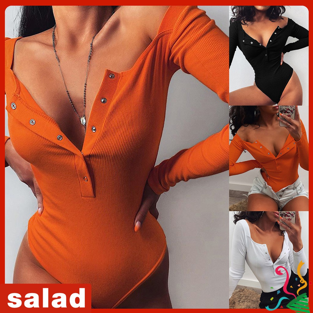  Áo len tăm gân ôm dáng tay dài kiểu bodysuit gợi cảm quyến rũ cổ vuông cho nữ