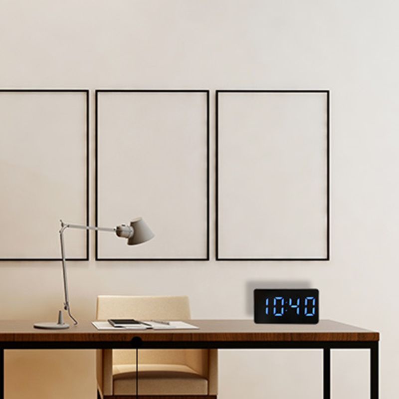 Đồng Hồ Báo Thức Điện Tử Có Đèn LED Mặt Gương Đa Năng