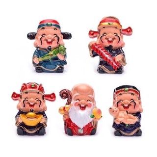 Bộ 5 tượng ông thần tài hút tài lộc may mắn cho gia chủ