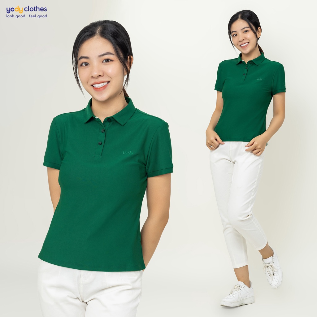 [SALE 50%] Áo polo nữ YODY vải mềm mát thấm hút nhanh mau khô năng động nhiều màu APN5424