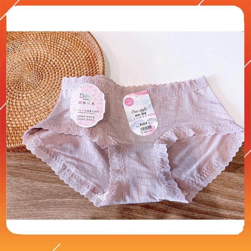 Quần lót nữ cotton thô kháng khuẩn mềm mại thoáng mát cạp viền ren Q2292