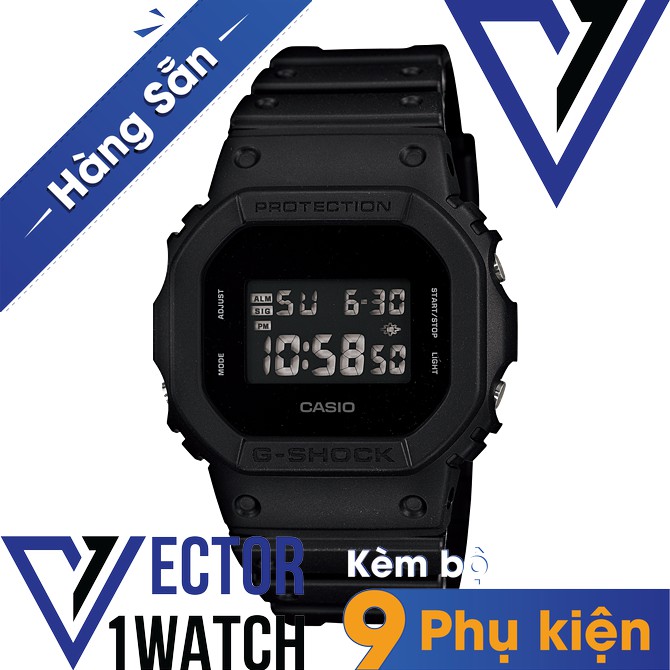 Đồng hồ thể thao nam nữ G-Shock DW-5600BB-1A Full phụ kiện