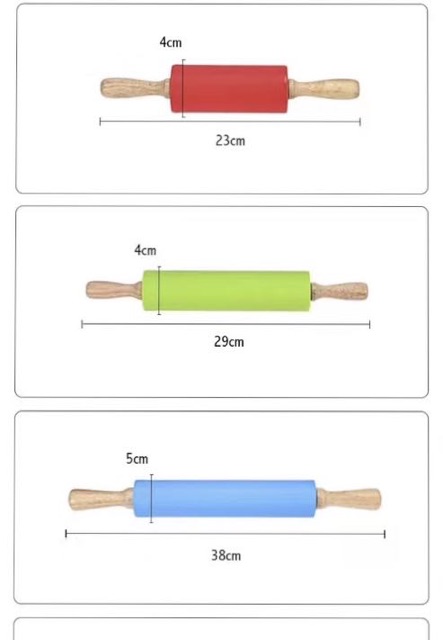 Chày silicol lăn bột làm bánh không dính