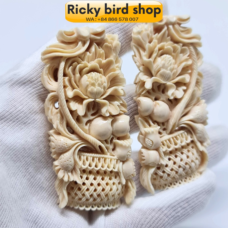 Gối cầu, bợ cầu cho lồng khuyên - Chạm nhiều tích đẹp