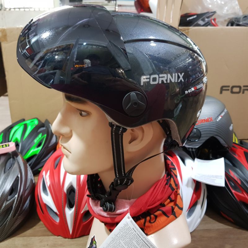 mũ nón bảo hiểm có kính Fornix E3 chính hãng, siêu nhẹ