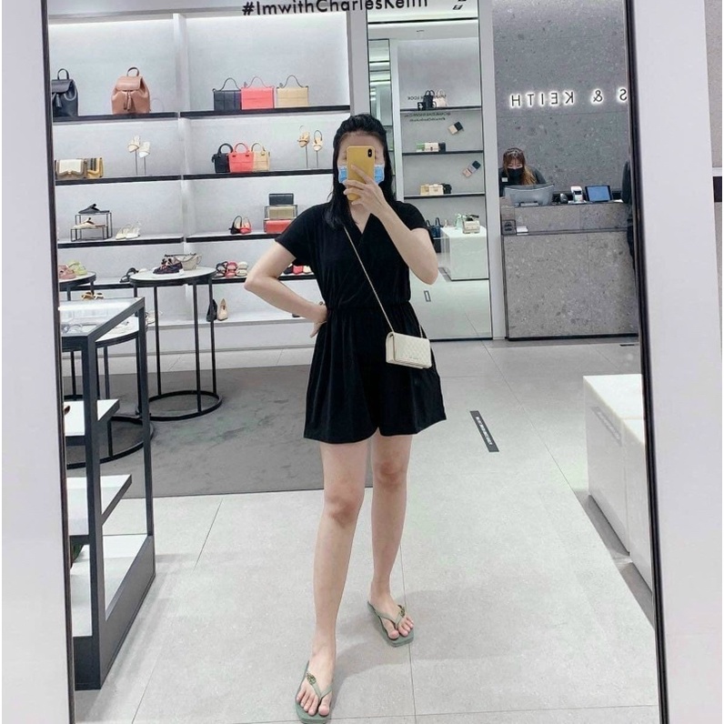 Túi Cê Kaa trám dài ô có dây đeo chéo size 17(có hộp)