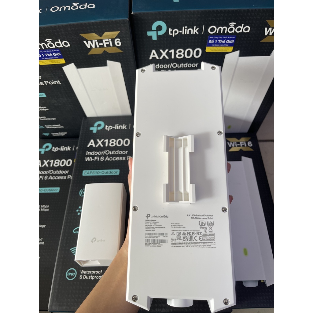 Access Point – Bộ phát Wi-Fi AX1800 Outdoor WiFi 6 TP-Link EAP610-Outdoor