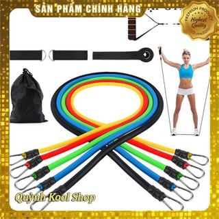 Bộ 5 Dây Kéo Tập Thể Thao, Bộ Dây Ngũ Sắc Tập Gym Đa Năng Tại Nhà Cho Mọi Lứa Tuổi