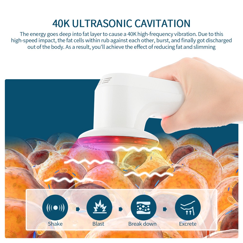 Máy Mát Xa Cơ Thể Giảm Béo Tích Hợp Đèn led 6 Màu 40k