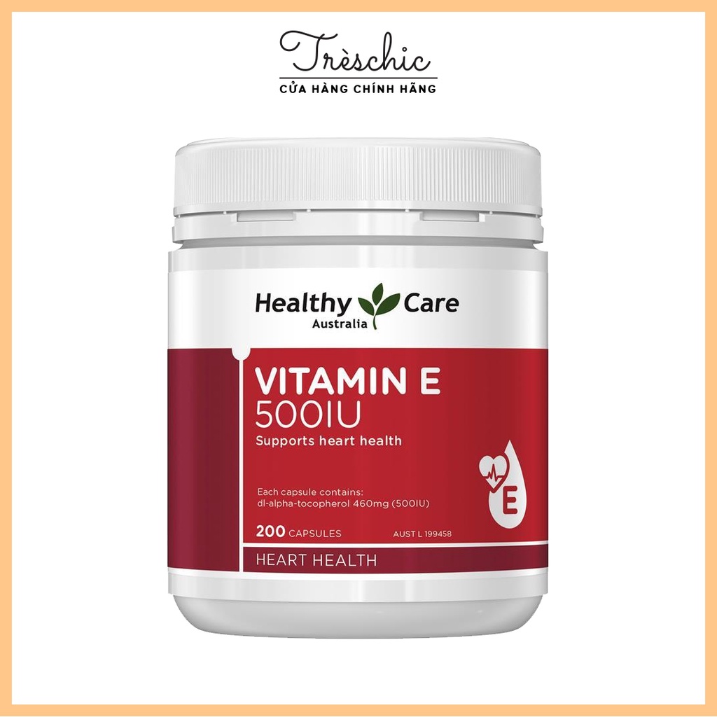 Viên Uống Đẹp Da Heathy Care Vitamin E 200 Viên