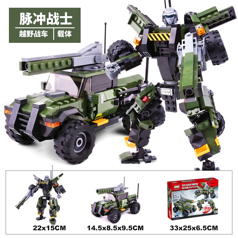Đồ Chơi Lắp Ráp Robot Chiến Binh Quân Đội 8721-8723