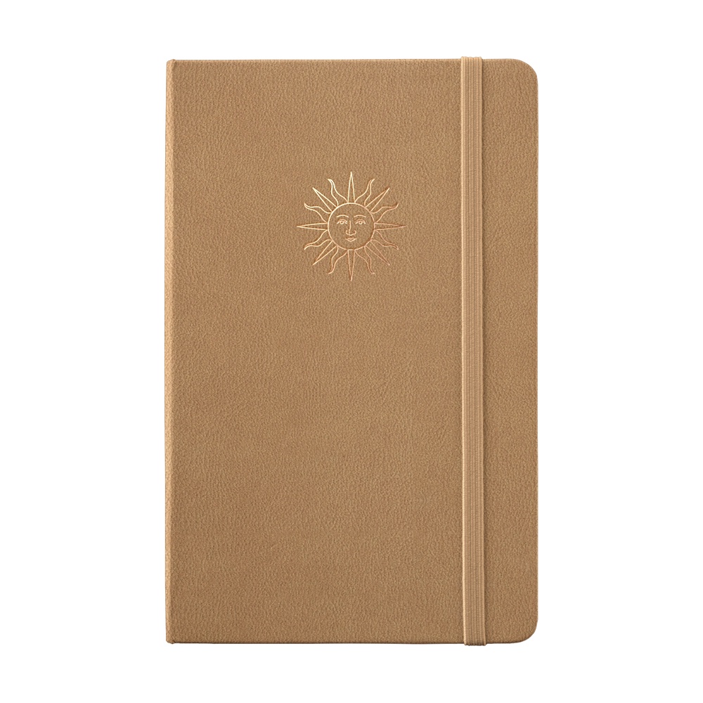 Sổ tay bujo hoạ tiết ép nhũ chìm Asthetic Sunset 196 trang giấy 100GSM