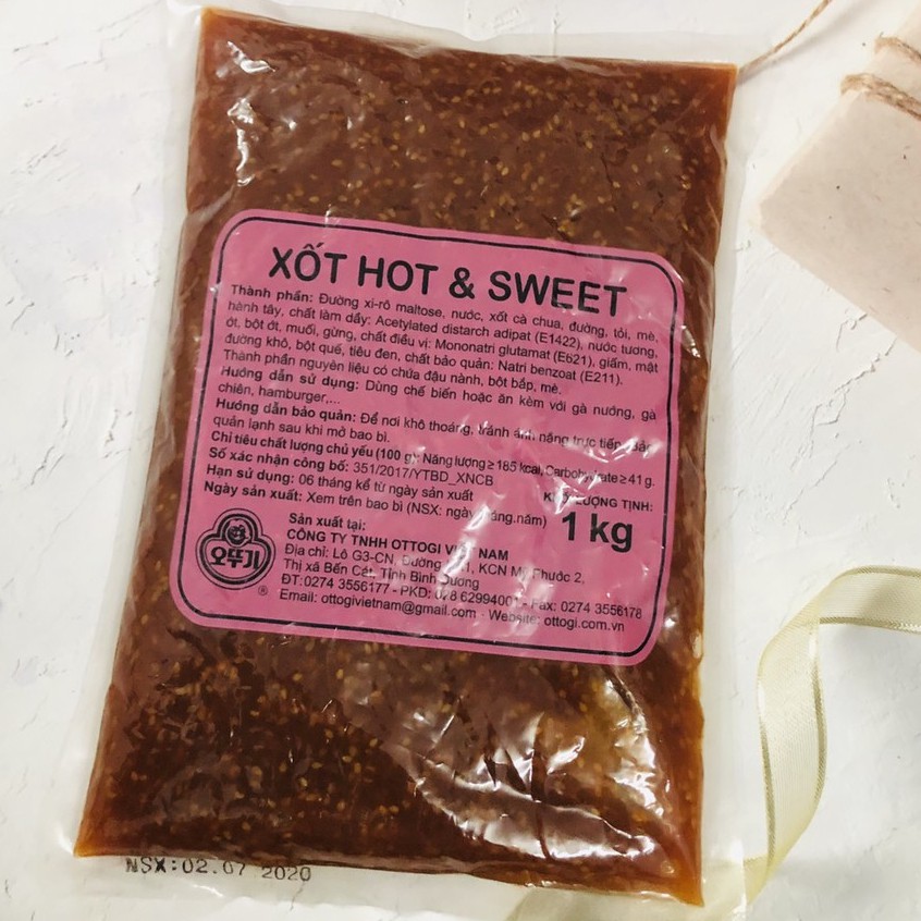 Sốt phủ gà rán KFC Hot & Sweet 1KG