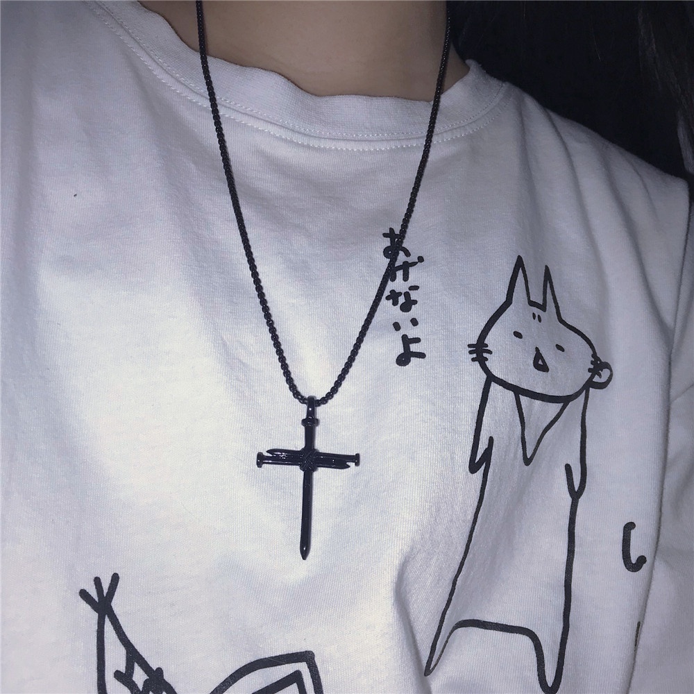 Vòng cổ mặt thánh giá bằng thép không gỉ