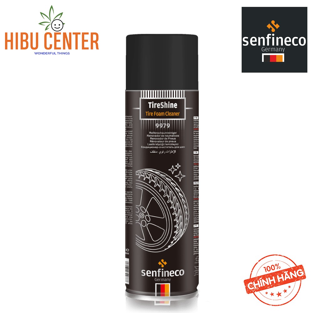 [Cao Cấp] Tẩy Rửa Lốp Xe Dạng Bọt Senfineco 9979 - 650ML Tire Schine Tire Foam Cleaner, Hàng Đức Chính Hãng – HIBUCENTER