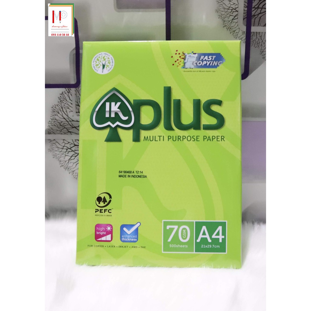 Giấy A4 IK Plus 70gsm