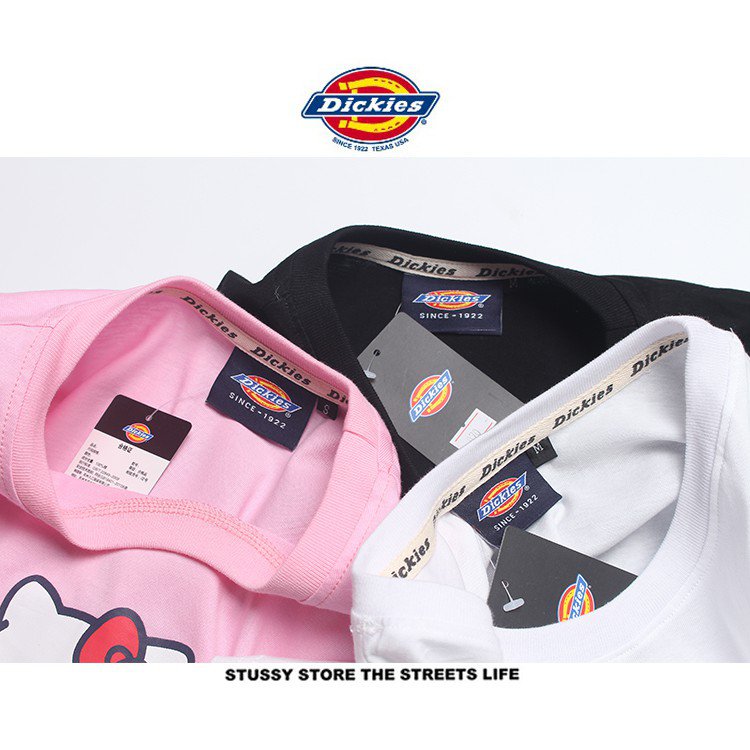 DICKIES Áo Thun Tay Ngắn In Hình Hello Kitty Dễ Thương Cho Nam Và Nữ