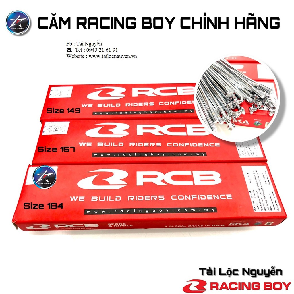 CĂM TRÒN RACING BOY CHÍNH HÃNG