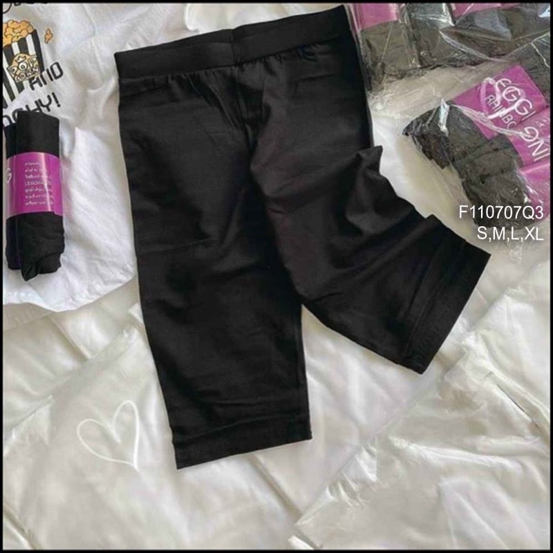 Quần ngố thun cuộn tím