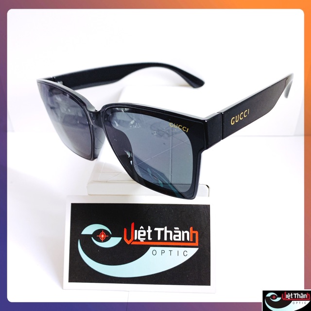 [ Phom Vuông Style ] Mắt Kính Đen GG Kính Đôi Nam Nữ Dáng Mắt Phẳng