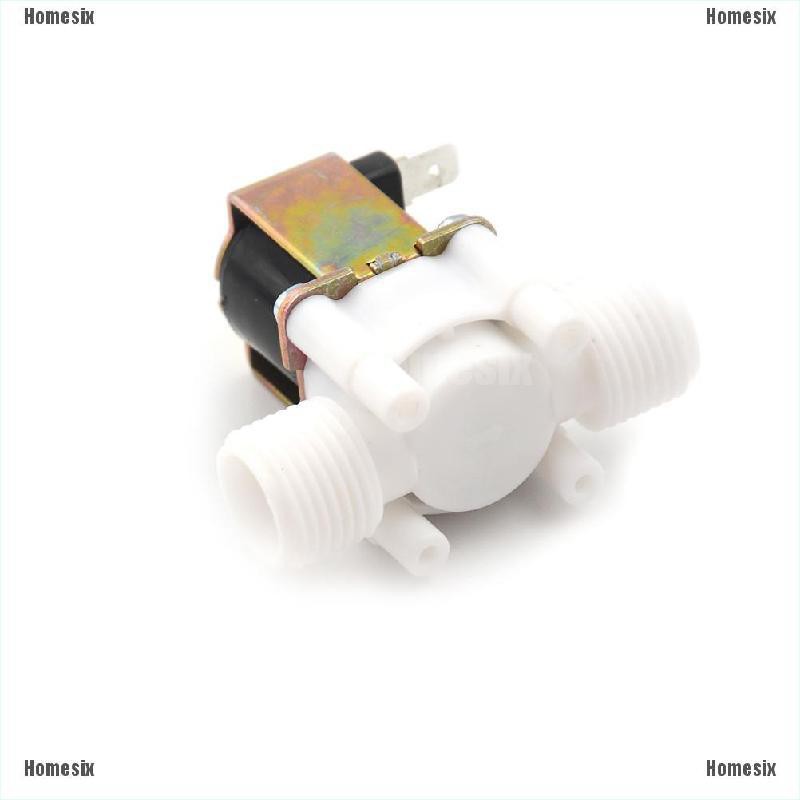 [YHOMX] 1/2&quot; N/C Electric Solenoid Valve 12V Magnetic Water Air Normally Closed TYU