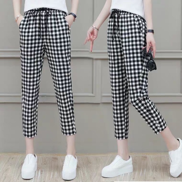 quần baggy kẻ caro💖FREESHIP💖quần baggy kẻ nữ HANHBAGGY nhiều màu lựa chọn | BigBuy360 - bigbuy360.vn