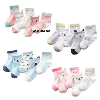Sét 5 đôi tất lưới cổ cao cho bé