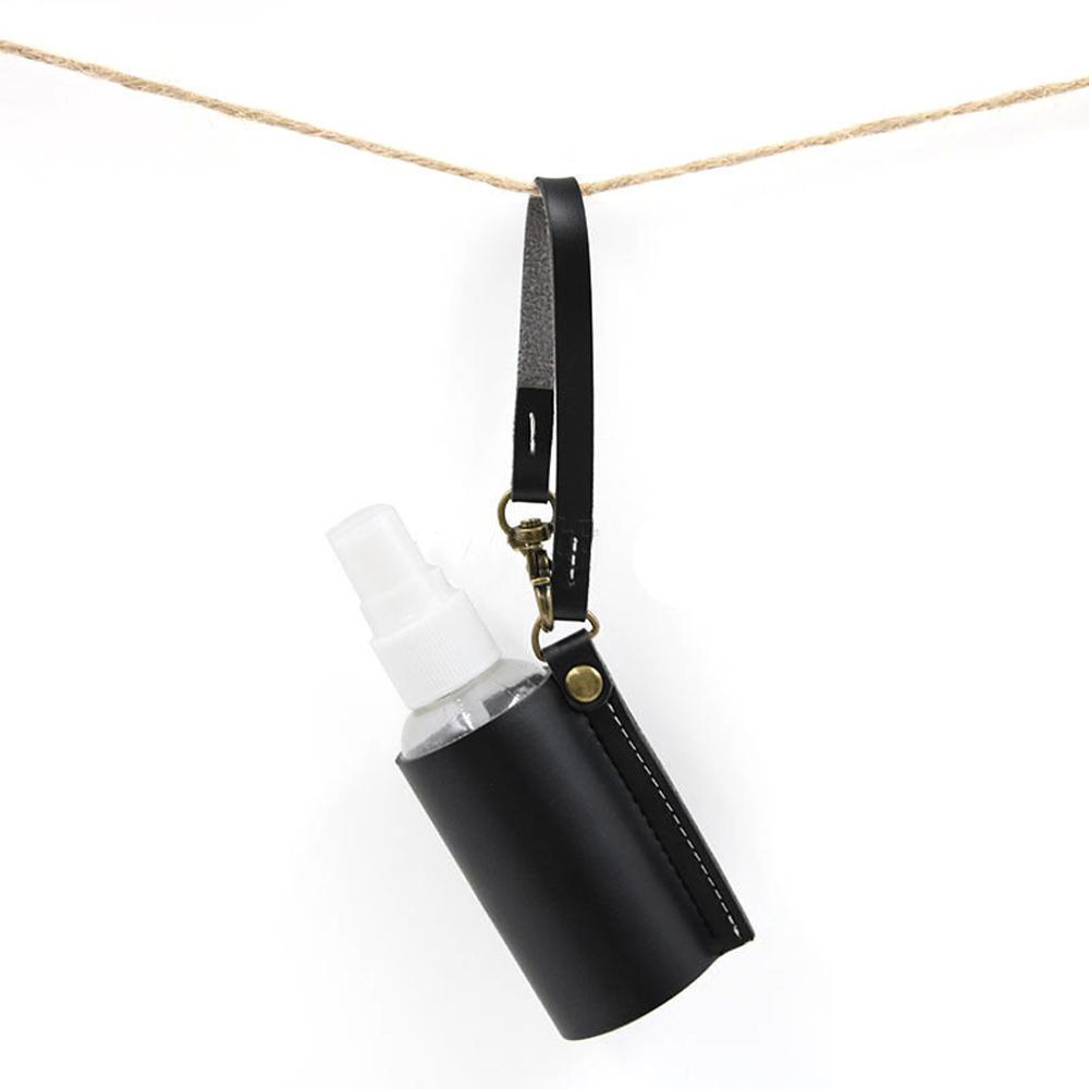 Chai Nhựa Rỗng Đựng Nước Rửa Tay Dạng Xịt 60ml Kèm Móc Khóa Da