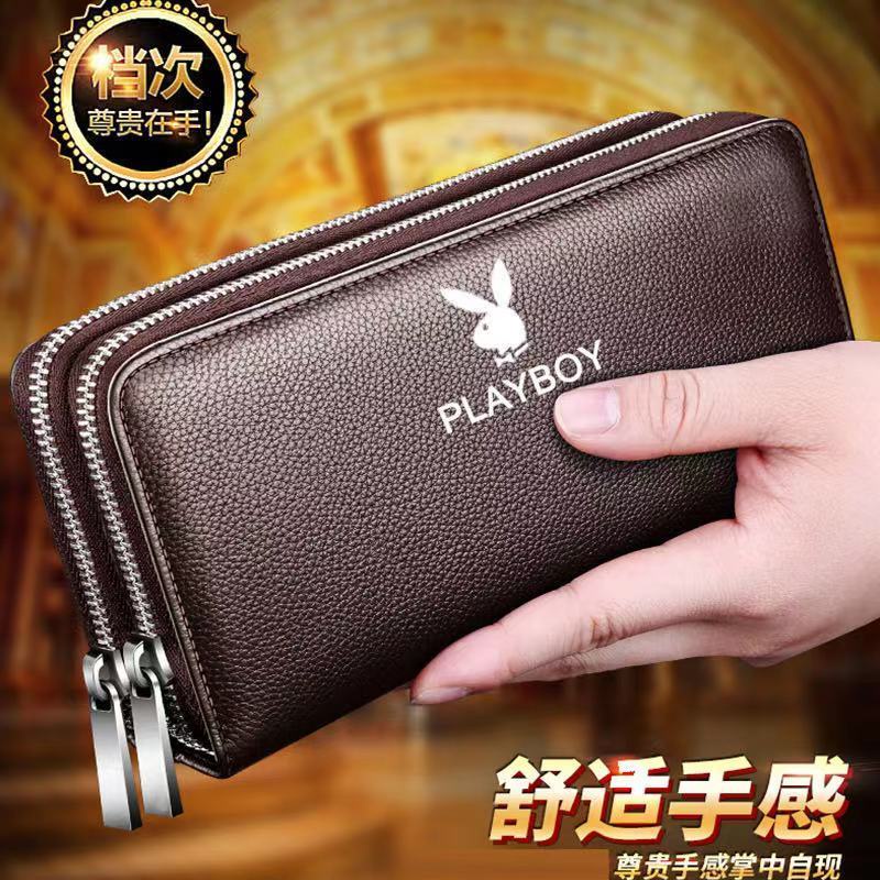 Ví da Playboy dáng dài sức chứa lớn có khóa kéo thời trang cho nam NSGSB33 | BigBuy360 - bigbuy360.vn