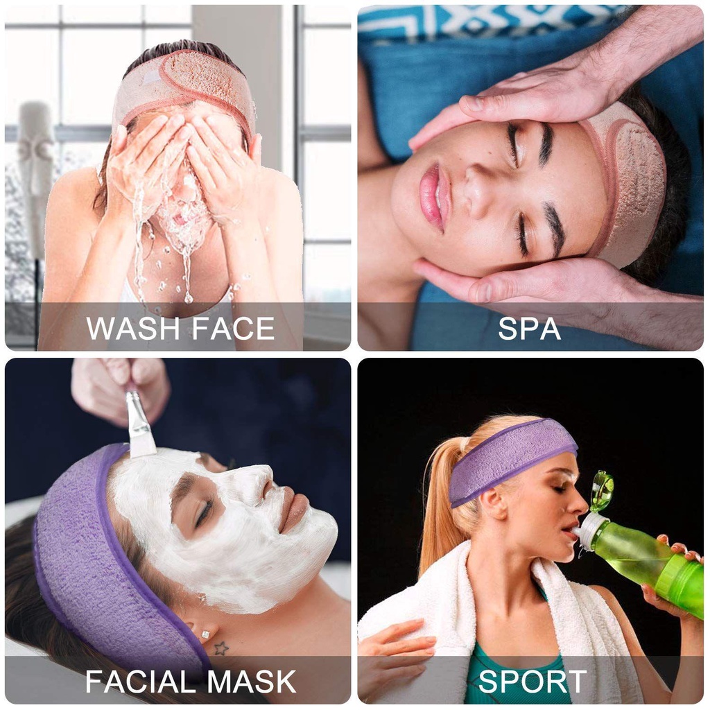 Băng Đô Co Giãn Thấm Hút Nước Có Thể Điều Chỉnh Chuyên Dụng Cho Salon Làm Tóc