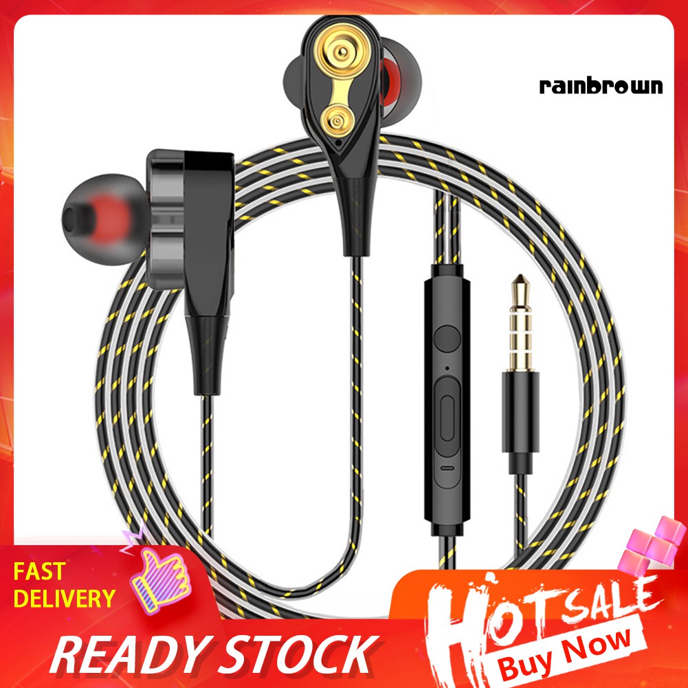 Tai Nghe Nhét Tai Jack 3.5mm Bass Trầm Có Micro Tiện Dụng