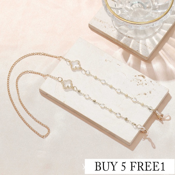 Dây Nối Dài Mắt Kính Chống Mất Hình Cỏ Bốn Lá Màu Sắc Thời Trang