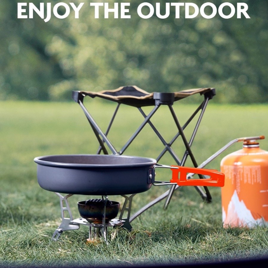 Bộ Nồi Dã Ngoại Nồi Ấm Cắm Trại 3 Món Bằng Nhôm Siêu Nhẹ Gồm Chảo Nồi Và Ấm Đun Nước Có Thể Gấp Gọn | BigBuy360 - bigbuy360.vn
