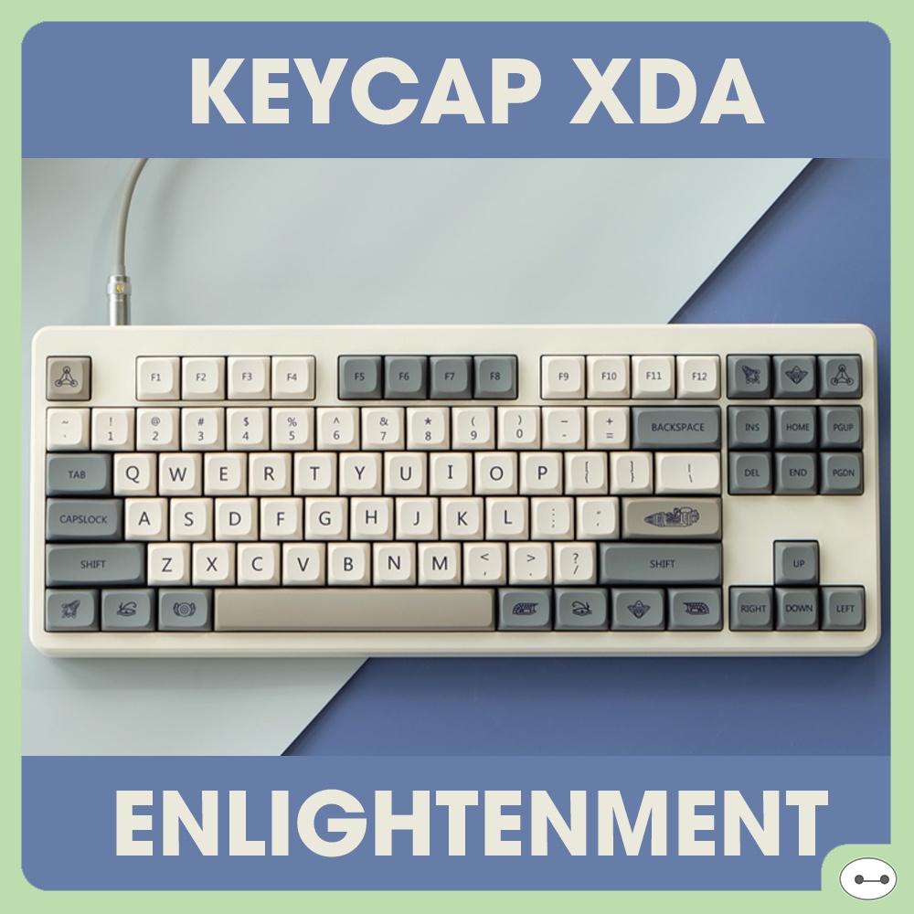 SET KEYCAP PBT XDA DYESUB 125 PHÍM SHIMMER ENLIGHTENMENT HONEYBEE