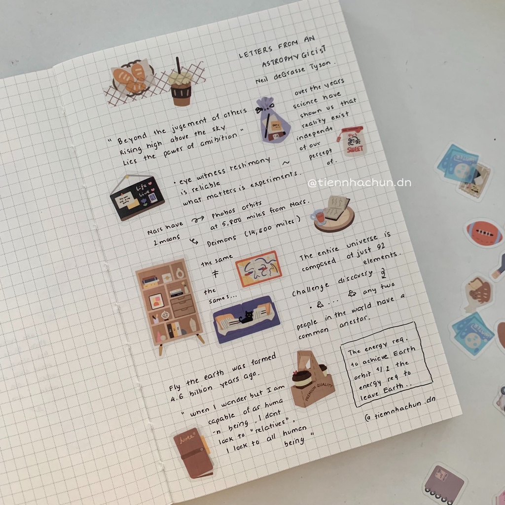 SET 25 STICKER HÀN QUỐC LIVING THING trang trí journal (ảnh thật) - sticker pet - Tiệm nhà Chun