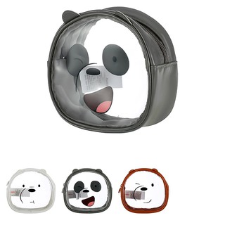 Túi đựng mỹ phẩm da bóng We Bare Bears 3.0