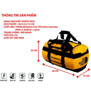 Túi trống Duffel Bag size S TNF