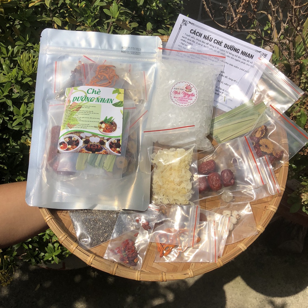 SET NGUYÊN LIỆU CHÈ DƯỠNG NHAN 500g ngon