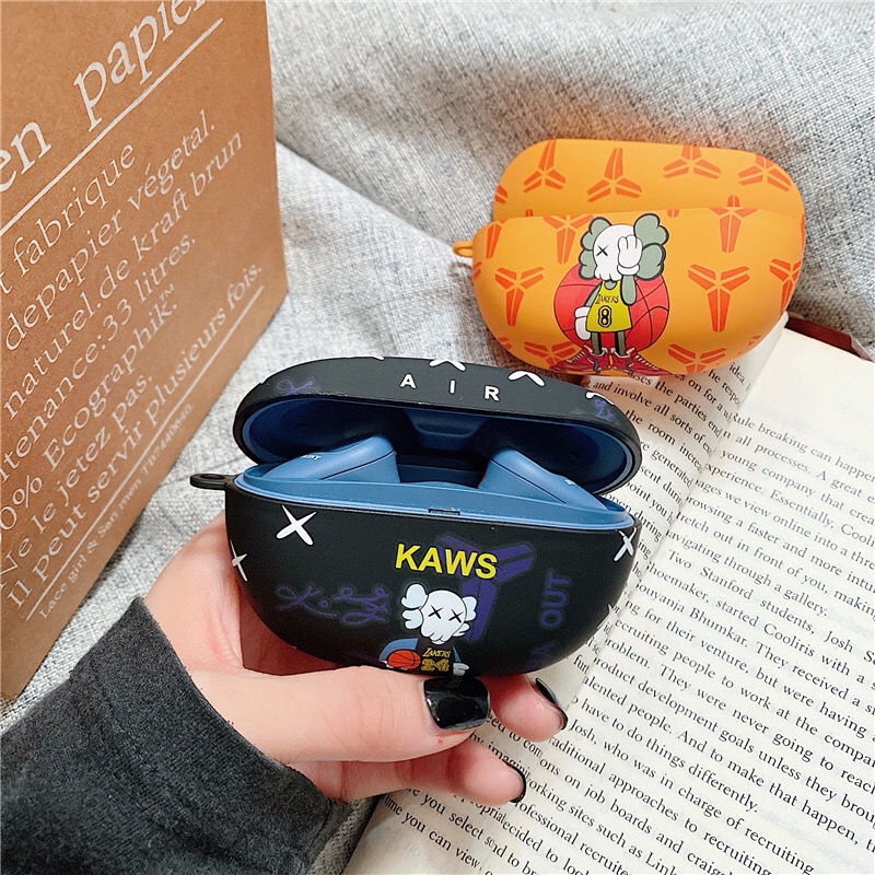 Vỏ Bảo Vệ Hộp Sạc Tai Nghe Bluetooth SONY WF-SP800N Họa Tiết Hoạt Hình kaws Sesame Street Dễ Thương