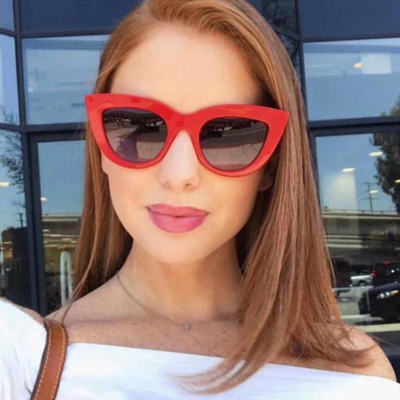 Kính mát gọng mắt mèo phong cách Âu Mỹ thời trang cho nam nữ