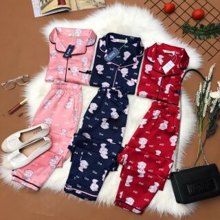 Đồ bộ lụa pijama siêu hót 2021