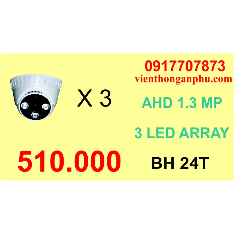 BỘ 3 CAMERA APTECH AP-303AHD 1.3